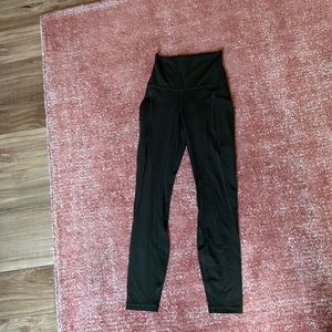Lululemon align leggings with pockets size 2, olive green, worn and washed twice